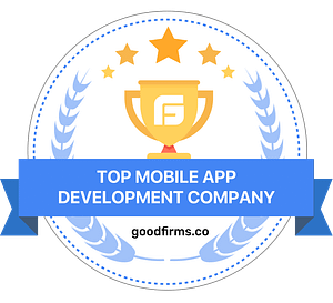 Top mobile app development company badge