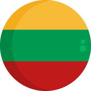 lithuania flag rounded